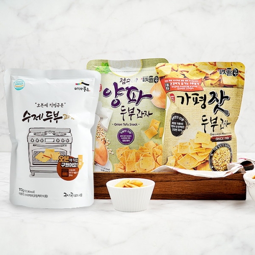 지투지샵 지투지샵 두부과자 수제3팩+가평잣3팩+양파3팩_이미지