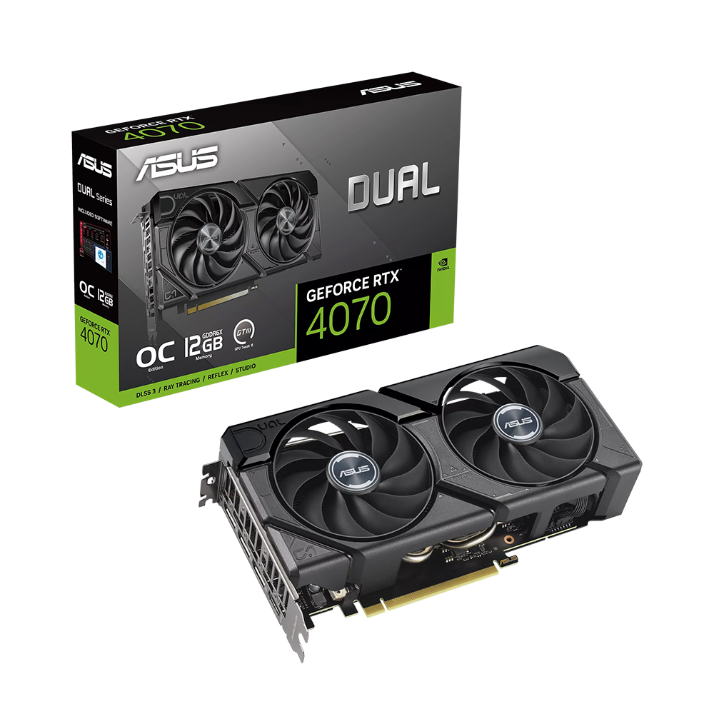 ASUS DUAL 지포스 RTX 4070 O12G EVO OC D6X 12GB 대원씨티에스_이미지