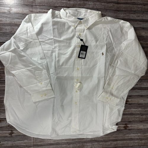 랄프로렌 폴로 클래식핏 셔츠 화이트 사이즈 20 / 4XL MSPR 95 2280557 단일사이즈