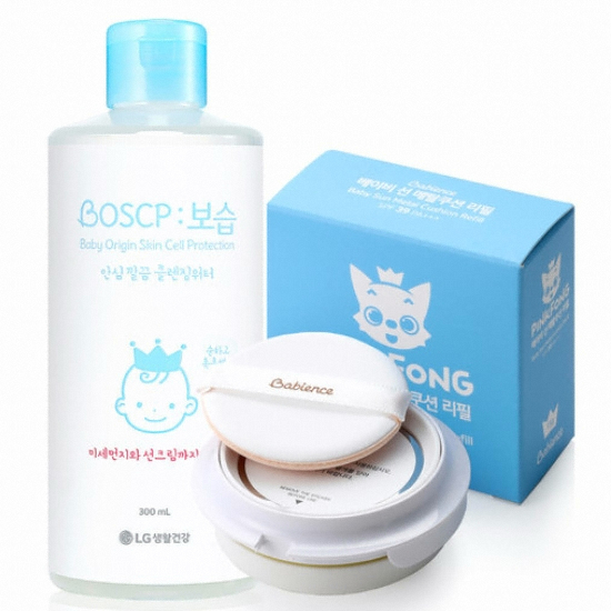 베비언스 핑크퐁 선 메탈쿠션+클렌징워터 2종 세트_이미지