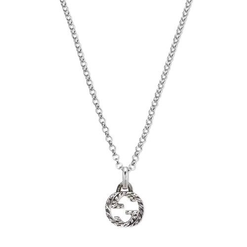 구찌 공용 인터로킹 G 펜던트 네클리스 실버 455535-J8400-0811_이미지