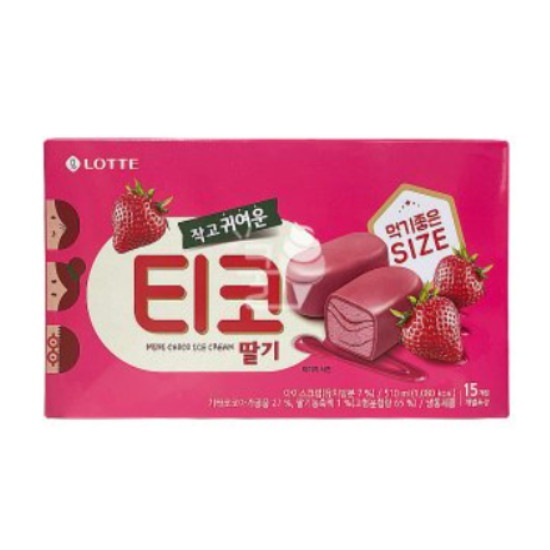 롯데웰푸드 티코 딸기 15개입 510ml (3개)
