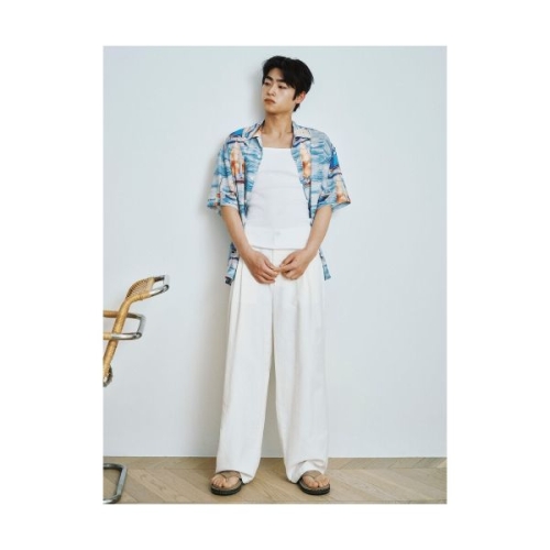  에잇세컨즈 워시드 코튼 화이트 이지 팬츠 215521DY31 790216