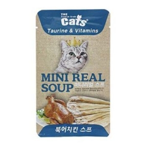 더캣츠 미니리얼 북어치킨 스프 파우치 40g (10개)_이미지