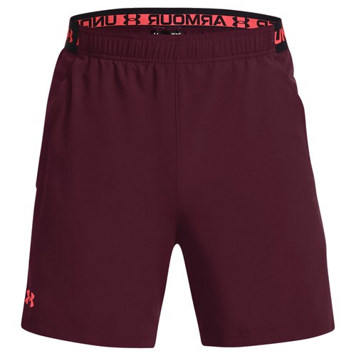 언더아머 UA 베니시 우븐 6인치 쇼츠 1373718 (600, 마룬)_이미지