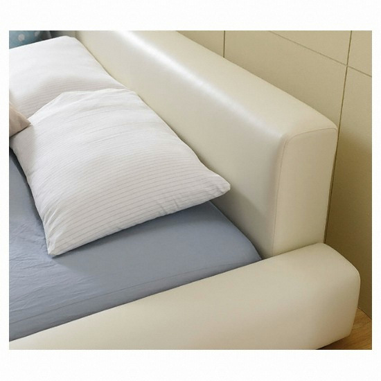 장인가구 슈가 가죽 저상형 침대 SS (매트별도)_이미지