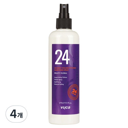  뷰카 24 데일리 볼륨 스타일링 헤어픽서 스프레이 270ml [4개]