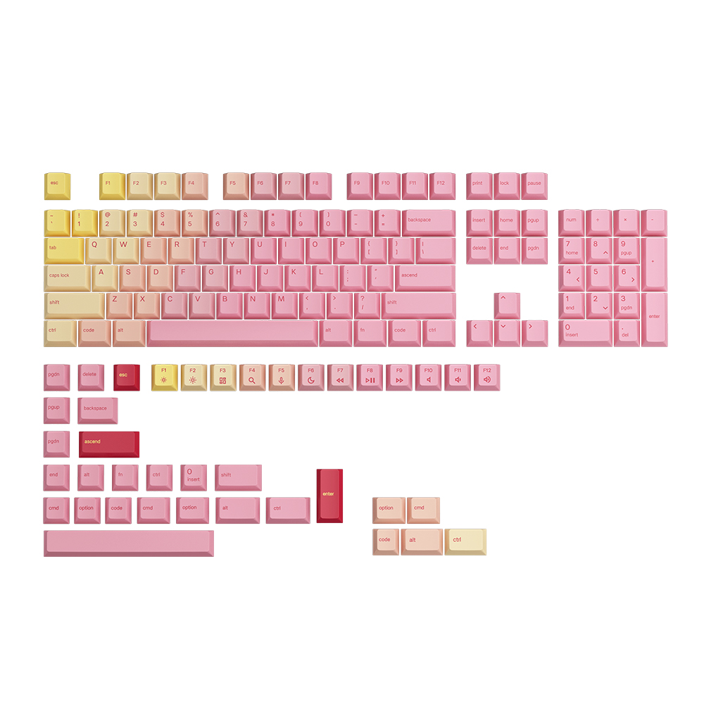 글로리어스 GPBT GRAPEFRUIT 키캡 세트_이미지