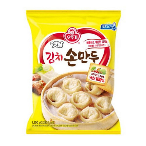 오뚜기 옛날 김치 손만두 1.2kg이미지입니다. 누르면 해당 게시물로 새창이동합니다.