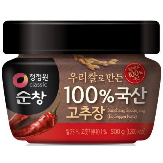 청정원 순창 우리쌀로 만든 100% 국산 고추장 500g