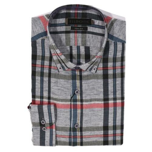 엘르 엘르옴므 셔츠 SH02 슬림 트윌 빅체크 셔츠 EAKFS-72702