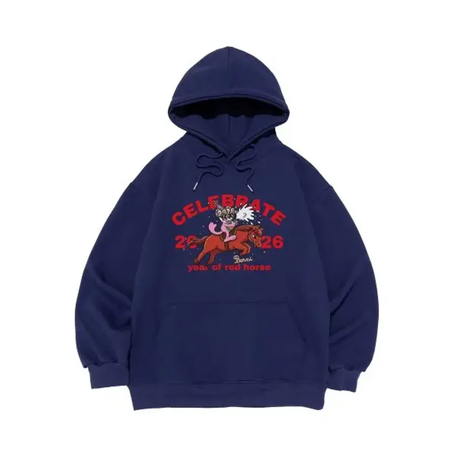 베르니 쭈리/기모 해피 뉴 YEAR 후드 블루 1960232