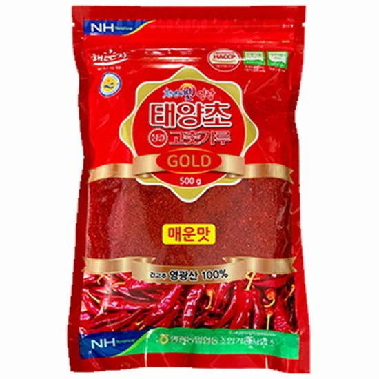 태양초 청결 고춧가루 골드 매운맛 500g