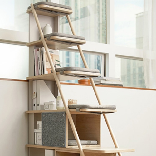 일룸 캐스터네츠 캣타워 6단 기본형 책장 1200_이미지