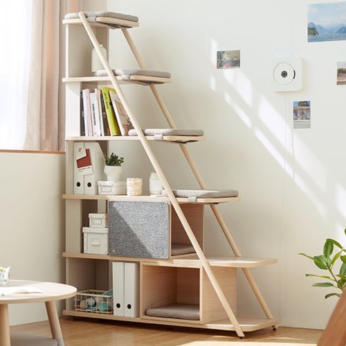 일룸 캐스터네츠 캣타워 6단 기본형 책장 1200_이미지