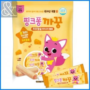개미식품 핑크퐁 까꿍 치즈 칼슘 크리스피 곡물롤 120g (1개)_이미지
