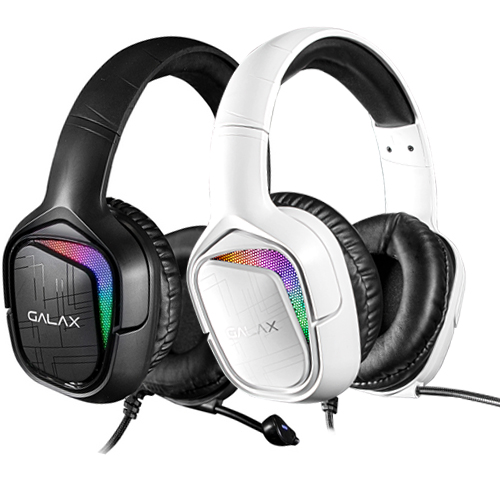 갤럭시 갤라즈 GALAX EX-03 가상 7.1채널 RGB 게이밍 헤드셋 (블랙)_이미지