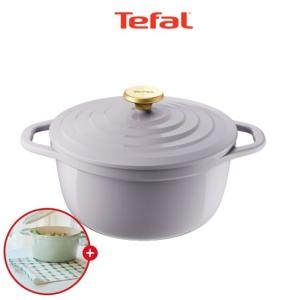테팔 IH 세라믹 에어 주물냄비 프렌치라벤더 (24cm)_이미지