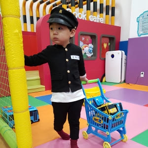 베베슈크림 옛날교복아동모자/기념촬영/복고_이미지