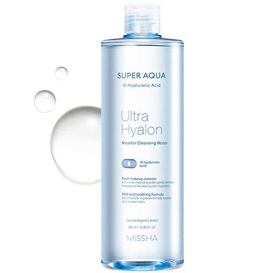 미샤 수퍼 아쿠아 울트라 히알론 미셀라 클렌징 워터 500ml