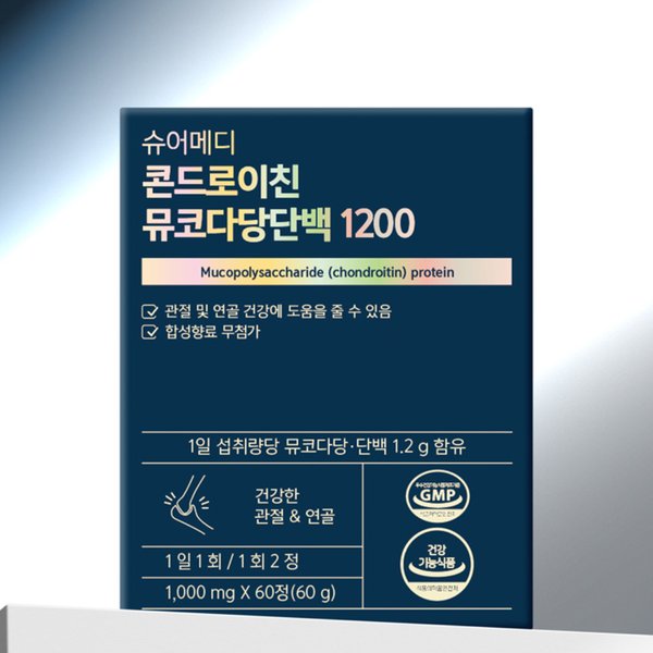  슈어메디 콘드로이친 뮤코다당단백 1200 60정 [6개]