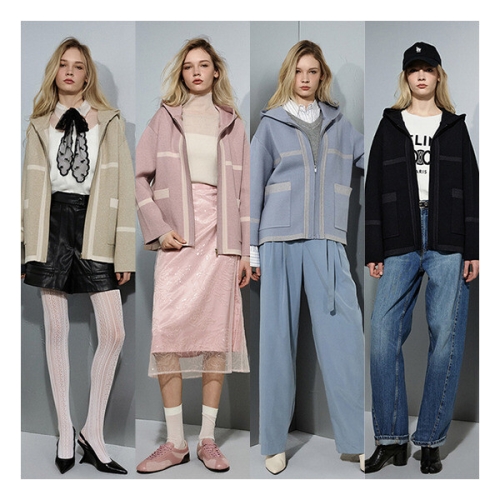 GGPX 컬러블럭 후디 케이프 1종 GX261F0101JK_이미지