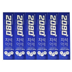 2080 트리플이펙트 치석억제 후레쉬민트향 치약 120g (6개)_이미지