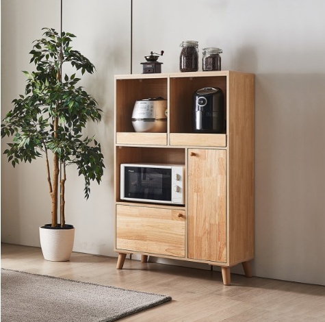 동서가구  애니 원목 3단 렌지대 주방수납장 800