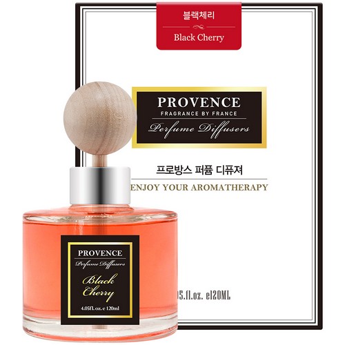 더허브샵 프로방스 퍼퓸 차량용 디퓨저 블랙체리향 120ml