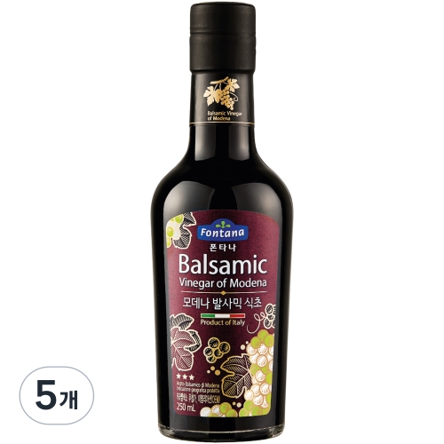 폰타나 모데나 발사믹 식초 실버라벨 250ml 5개