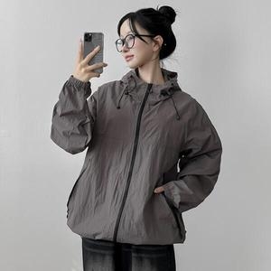 라이니 고프코어 오버핏 후드 여름 바람막이 ou-4139c_이미지