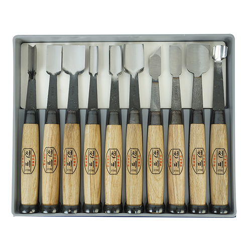 천비 조각도 세트 하드케이스 (10pcs)_이미지