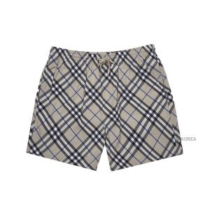 버버리 라벨루쏘 SS25 남성 체크 반바지 수영복 8087336 M E24 MW FOR B9629
