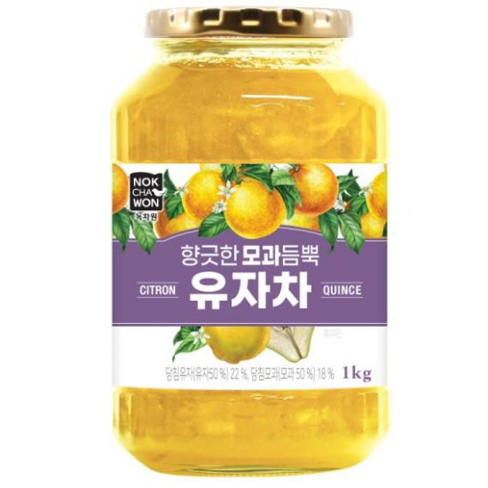 녹차원 향긋한 모과듬뿍 유자차 1kg (2개)
