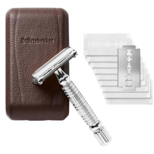 Stortebekker 프리미엄 클래식 면도기 세트 (해외구매, 면도기1개+케이스, 실버)