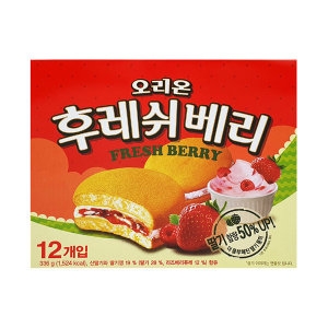 후레쉬베리 12개입 1개 어린이간식 딸기파이