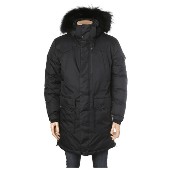 뱅뱅어패럴 뱅뱅 남녀공용 롱 후드 덕다운 패딩 점퍼 NUJ838