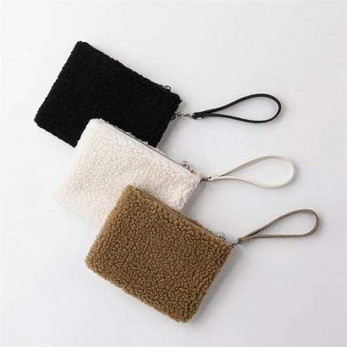 라일리 Rly 양털느낌 미니 파우치겸 크로스백 캐주얼 핸드폰백 S9518494_이미지