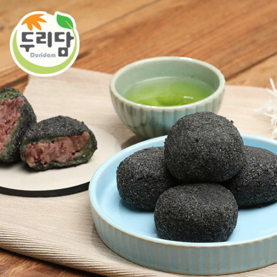 흑임자 모싯잎 찹쌀떡 6개입 330g