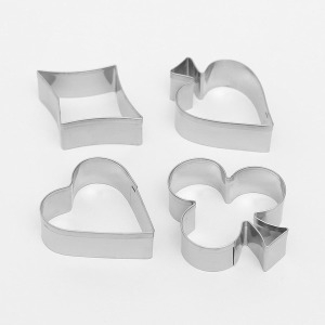 포커디자인 스텐 쿠키커터 4종세트/ 베이킹틀