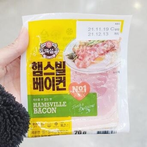 CJ 햄스빌 아침에 베이컨 70G x 3개