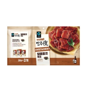 대상 청정원 바로eat 안주야 달콤쫄깃 육포 30g