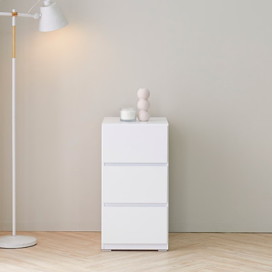 퍼스웰  도도스 LPM코팅 광폭 3단 틈새서랍장 400