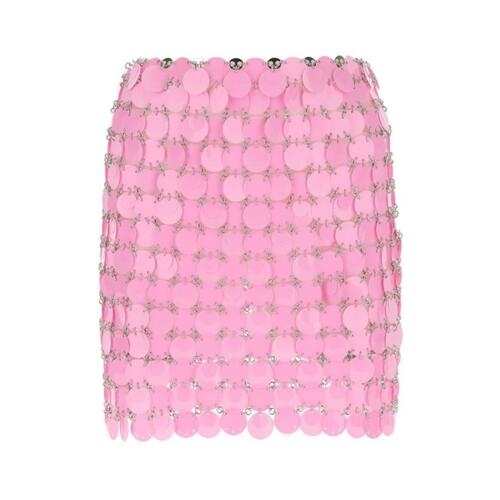  파코라반 숏 스커트 22AIJU263PS0131 P652 PINK