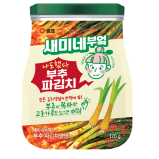 샘표식품 새미네부엌 부추파김치 양념 120g (1개)
