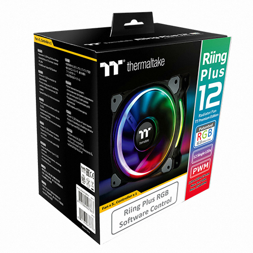 써멀테이크 Riing Plus 12 RGB TT 프리미엄 에디션 (컨트롤러/3팩)_이미지