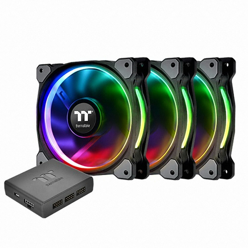 써멀테이크 Riing Plus 12 RGB TT 프리미엄 에디션 (컨트롤러/3팩)_이미지