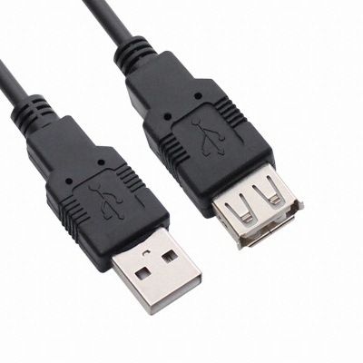 강원전자 NETmate USB 2.0 연장 케이블 (블랙) (NMC-UF220BK, 2m)_이미지