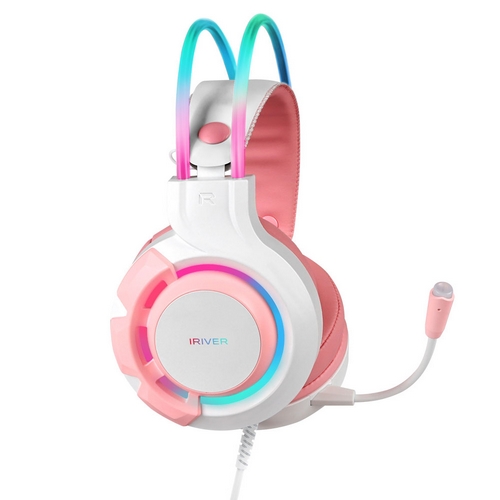아이리버 Aurora GH3 ENC 가상 7.1채널 RGB 노이즈캔슬링 마이크 게이밍 헤드셋 (정품)_이미지