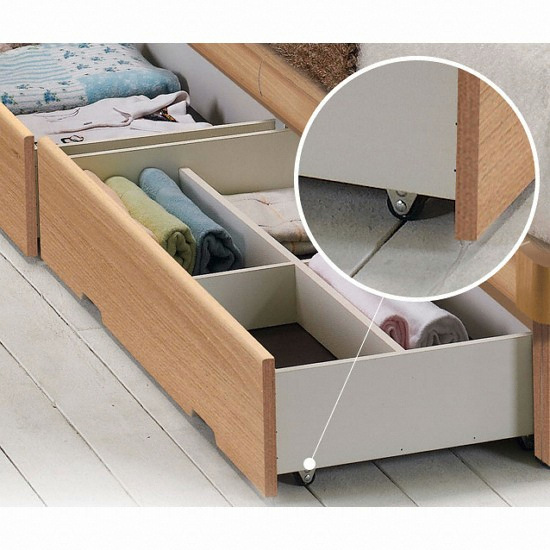 동서가구 세렌 편백 수납 LED침대 Q (양면본넬스프링)_이미지